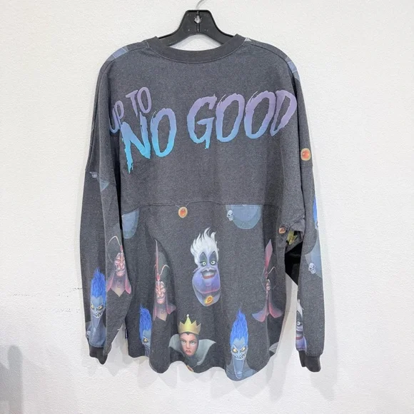 Disney World Spirit Jersey Villains Long sleeve T-Shirt Size Large - Picture 2 of 5